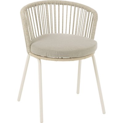 Chaise design  en acier et corde confort moderne RECOLLECTION