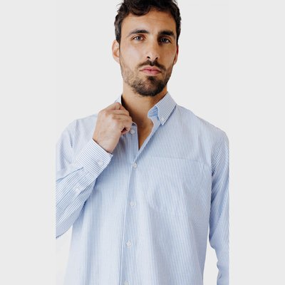 Chemise Regular fit col boutonné à rayures en oxford ACROSS