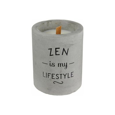 Bougie senteur linge frais pot en ciment Zen is my lifestyle CMP