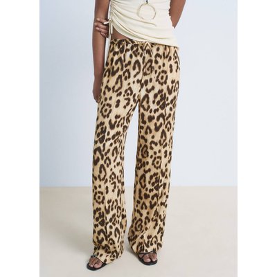 Pantalon fluide imprimé animal MANGO