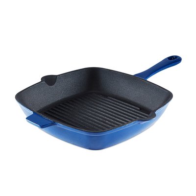 26cm Cast Iron Grill Pan BARBARY & OAK