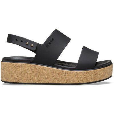 Brooklyn Cork Wedge Sandals CROCS