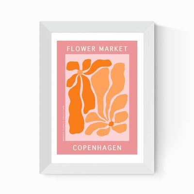 Copenhagen Flower Market by Luxe Poster Co EAST END PRINTS