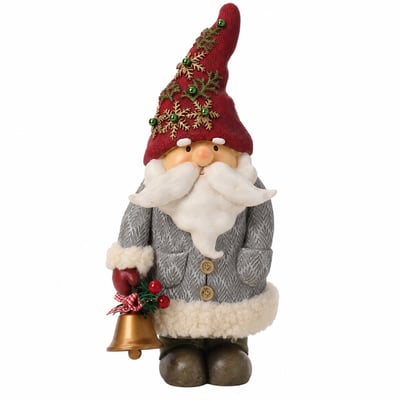 Figurine père Noël à la cloche décorative artificielle H30 NOËL SIA
