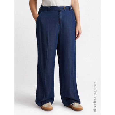 Pantaloni ampi con fibre in ™ Lyocell FIORELLA RUBINO