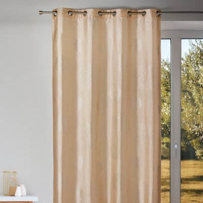 Rideau ameublement en Taffetas imprimé Argent HOME MAISON