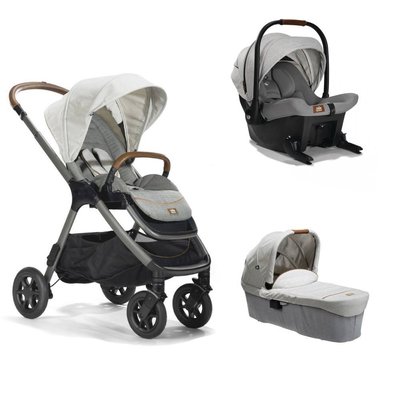 Poussette trio Finiti Signature Oyster + siège auto Sprint Oyster + nacelle Ramble XL Oyster JOIE