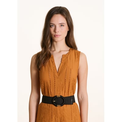 Ceinture large élastiquée boucle ovale LA FEE MARABOUTEE