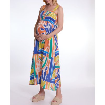 Robe longue de grossesse et d'allaitement Naïade CACHE COEUR
