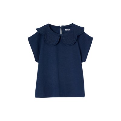 T-shirt col brodé fantaisie VERTBAUDET