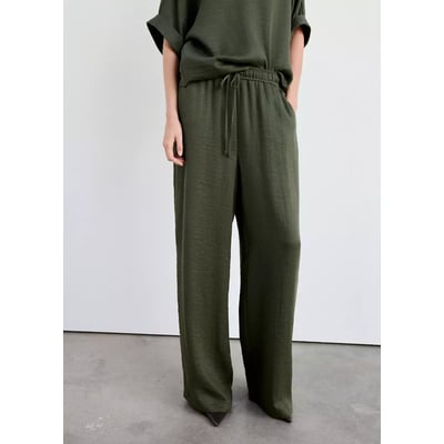 Pantalon fluide texturé MANGO