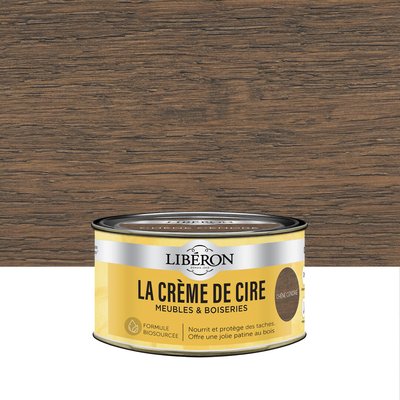 Bois intérieur La Crème de cire meuble Satin ,Les teintes bois foncé LIBERON