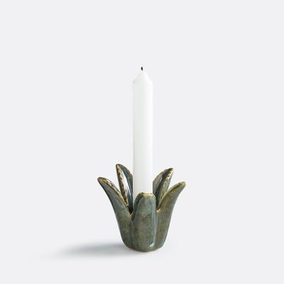Tropia Ceramic Palm Candle Holder, Height 8.5cm LA REDOUTE INTERIEURS