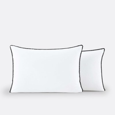 Signatures Merida Embroidered 100% Washed Cotton Pillowcase LA REDOUTE INTERIEURS