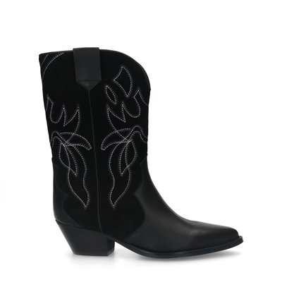 Santiags en cuir avec détails en daim SACHA