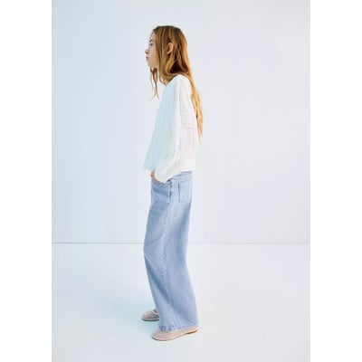 Jean large à strass MANGO KIDS