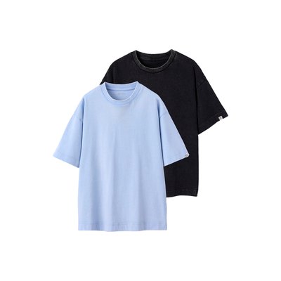 Lot de 2 t-shirts unis effet délavé JONEN