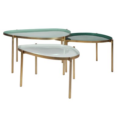 Tables basses gigognes design laquées (lot de 3) ZURIA MILIBOO