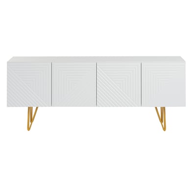 Meuble TV design gravé L140 cm OZEN MILIBOO