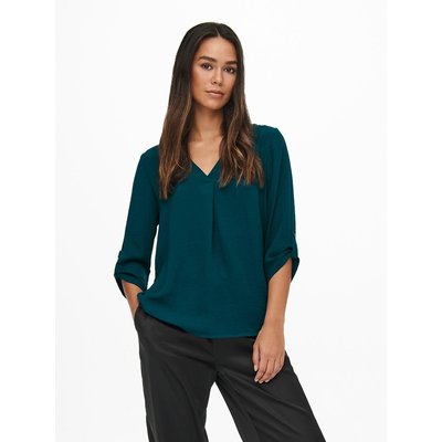 Bluse mit 3/4-Ärmeln und V-Ausschnitt JDY