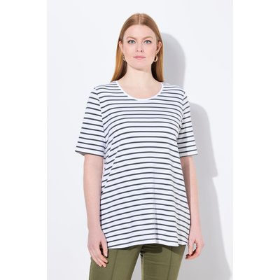 T-shirt rayé en coton Pima. Décolleté rond ULLA POPKEN