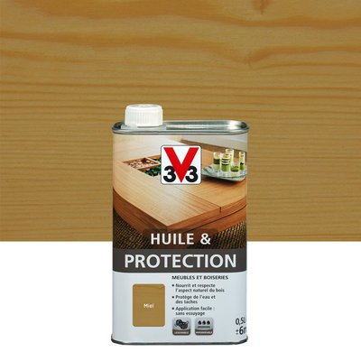 Huile & protection meubles et boiseries, Mat, Les teintes bois clair V33