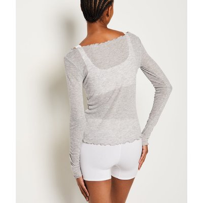T-shirt manches longues côtelé LILLO ETAM