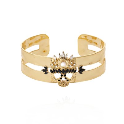 Bracelet jonc avec cabochon central et strass FROZEN HIPANEMA