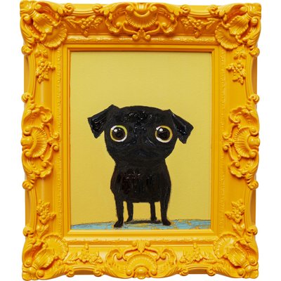Tableau Frame chien noir 30x35cm KARE DESIGN