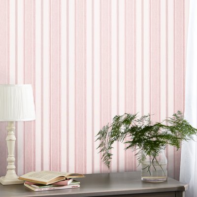 Papier peint Rayures Heacham Blush LAURA ASHLEY