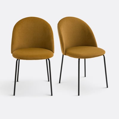 Lote de 2 sillas de terciopelo, Nordie LA REDOUTE INTERIEURS