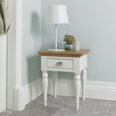 Table de chevet blanc ivoire PORTSMOUTH PIER IMPORT