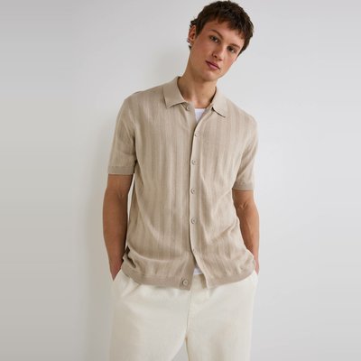 Pull manches courtes boutonnés en coton BIO GOTS MONOPRIX