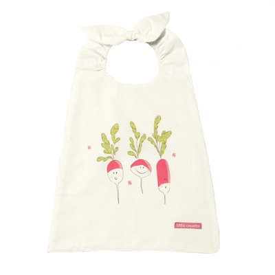 Bavoir élastiqué RADIS LITTLE CREVETTE