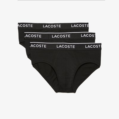 Lot de 3 slips coton LACOSTE