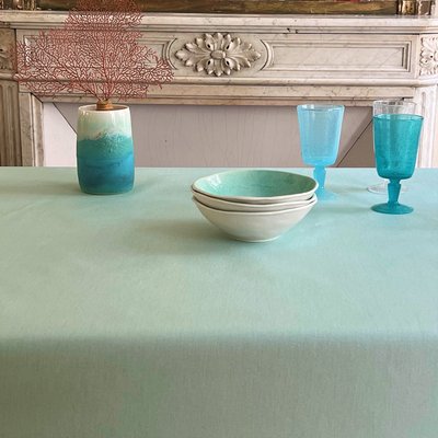 Nappe enduite ronde ou ovale PAILLETÉE FLEUR DE SOLEIL