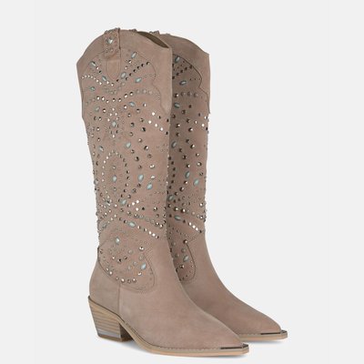 Bottines à bout pointu et paillettes ALMA EN PENA