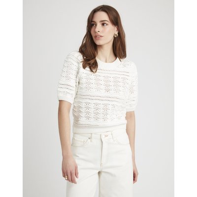Pull manches courtes en crochet BZB