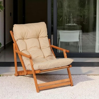 Chilienne beige pliante - grand confort SORA PIER IMPORT