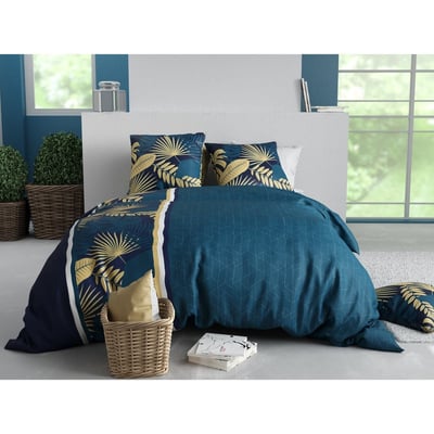 Housse couette + taie Feuillage tropea EDEN