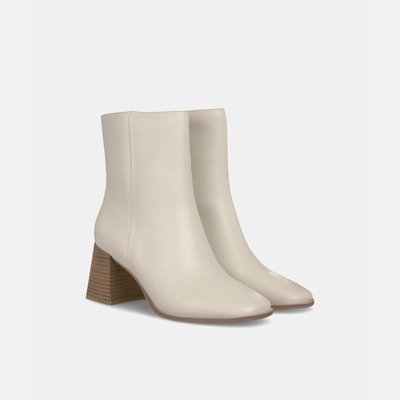 Bottines en cuir à talon bloc ALMA EN PENA