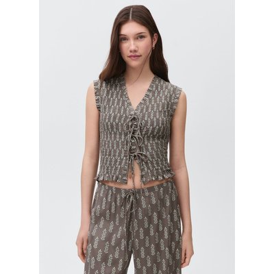 Blouse froncée nœuds MANGO TEEN