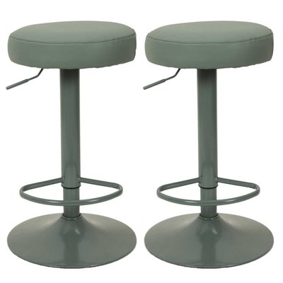 Lot de 2 Tabourets de bar hauteur réglable en simili TOILINUX
