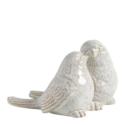 Décoration à poser Oiseaux Amoureux en grès MATHILDE M