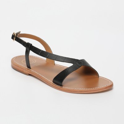 Sandales Clairvistone Croco Noir WHITESUN