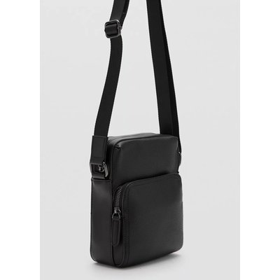 Sac à Main Bandoulière En Simili Cuir Noir - Style Intemporel