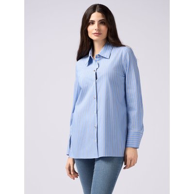 Chemise réalisée en popeline de coton mélangé OLTRE