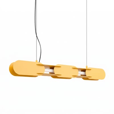 Suspension Acier Jaune LED 1 Chain EDEN