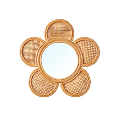 Miroir rotin et cannage Fleur VERTBAUDET
