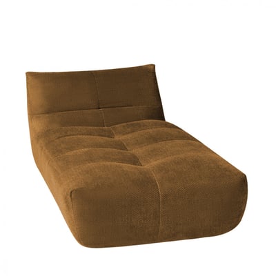 Chauffeuse lounge compressée 1 place en tissu- ALBA DRAWER